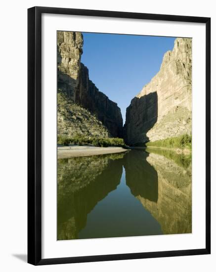 Rio Grande River, Santa Elena Canyon, Big Bend National Park, Texas, USA-Ethel Davies-Framed Photographic Print