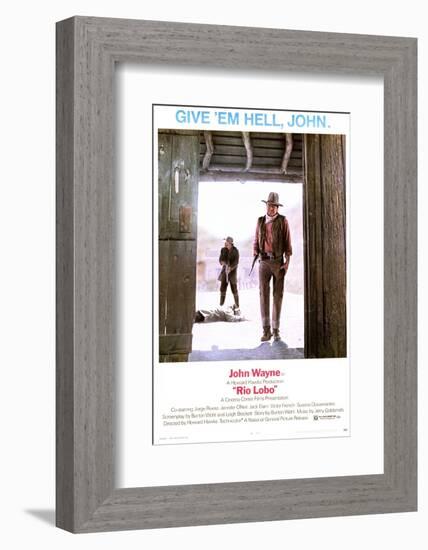 Rio Lobo - Movie Poster Reproduction-null-Framed Photo