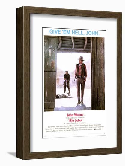 Rio Lobo - Movie Poster Reproduction-null-Framed Photo