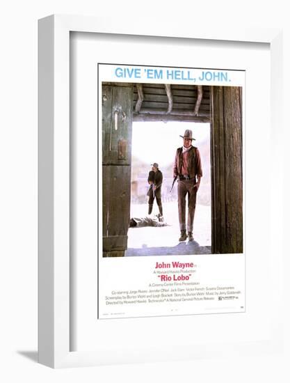 Rio Lobo - Movie Poster Reproduction-null-Framed Photo