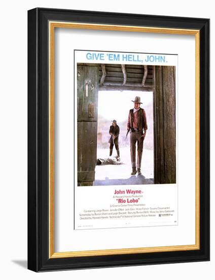 Rio Lobo - Movie Poster Reproduction-null-Framed Photo