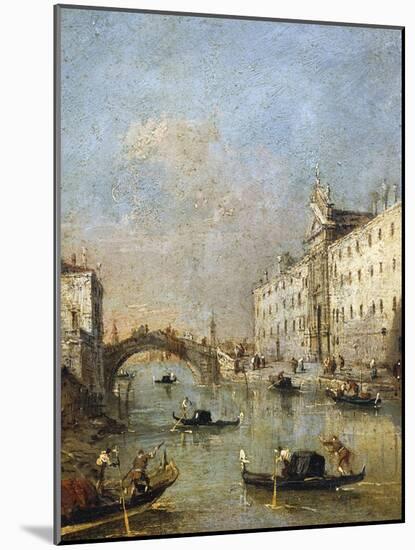 Rio of Beggars-Francesco Guardi-Mounted Giclee Print