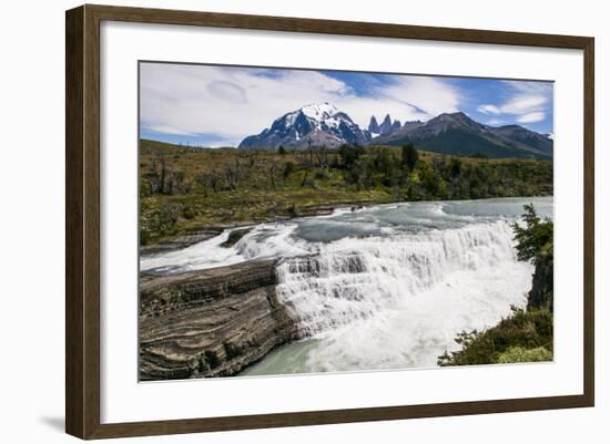 Rio Paine Waterfalls in the Torres Del Paine National Park, Patagonia, Chile, South America-Michael Runkel-Framed Photographic Print