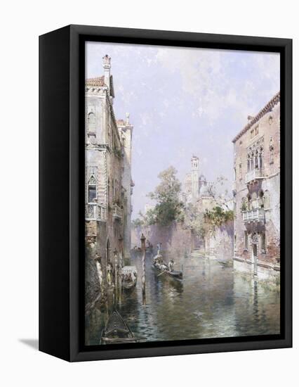 Rio San Bernardo, Venice-Franz Richard Unterberger-Framed Premier Image Canvas