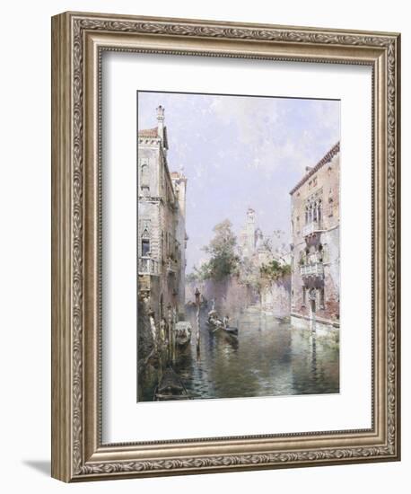 Rio San Bernardo, Venice-Franz Richard Unterberger-Framed Giclee Print