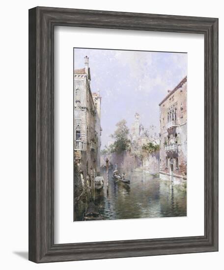 Rio San Bernardo, Venice-Franz Richard Unterberger-Framed Giclee Print