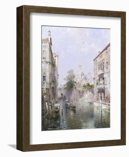 Rio San Bernardo, Venice-Franz Richard Unterberger-Framed Giclee Print