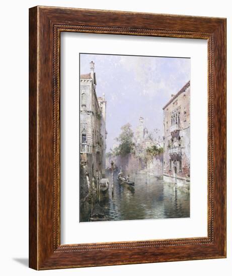 Rio San Bernardo, Venice-Franz Richard Unterberger-Framed Giclee Print