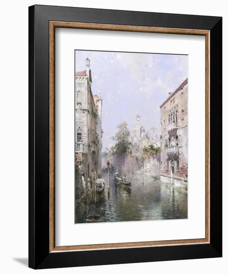 Rio San Bernardo, Venice-Franz Richard Unterberger-Framed Giclee Print