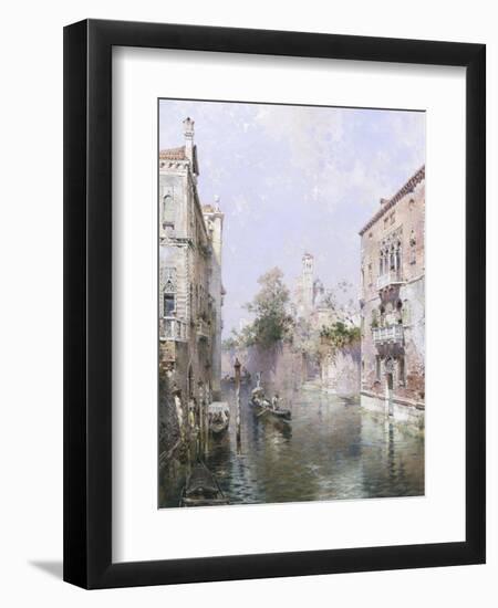 Rio San Bernardo, Venice-Franz Richard Unterberger-Framed Giclee Print