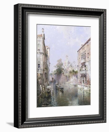 Rio San Bernardo, Venice-Franz Richard Unterberger-Framed Giclee Print