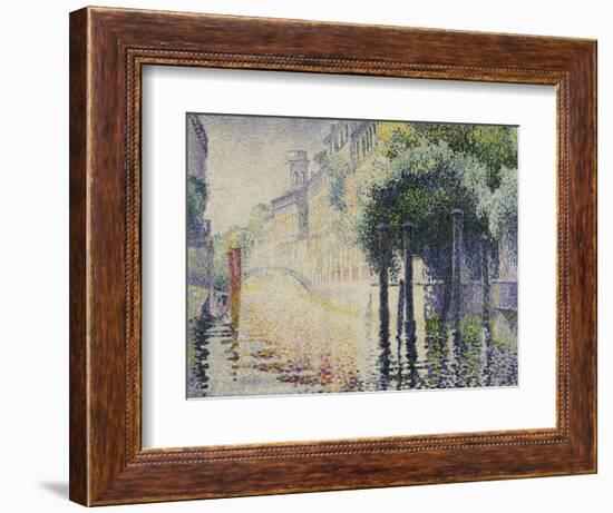 Rio San Trovaso, Venice, circa 1904-Henri Edmond Cross-Framed Giclee Print