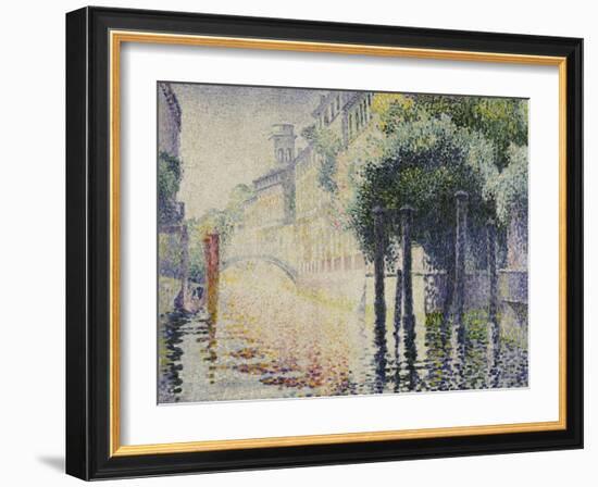 Rio San Trovaso, Venice, circa 1904-Henri Edmond Cross-Framed Giclee Print