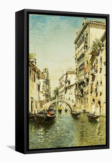Rio Santa Marina (Oil on Panel)-Martin Rico y Ortega-Framed Premier Image Canvas