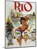 Rio Travel Poster-null-Mounted Giclee Print