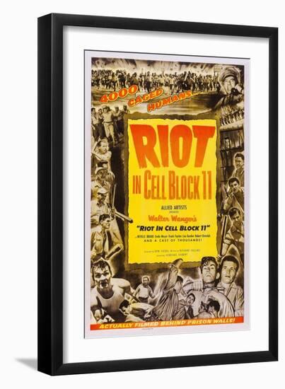 Riot in Cell Block 11, Neville Brand, (Bottom Right), 1954-null-Framed Premium Giclee Print