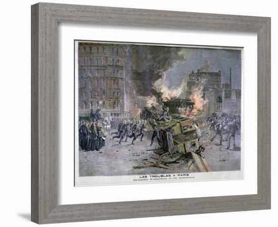 Riots in Paris, 1897-Henri Meyer-Framed Giclee Print