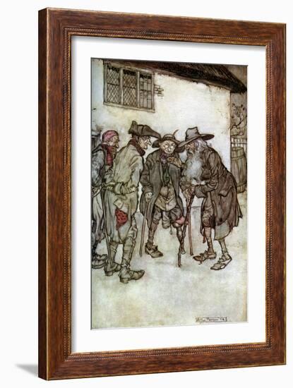 Rip Van Winkle, 1923-Arthur Rackham-Framed Giclee Print