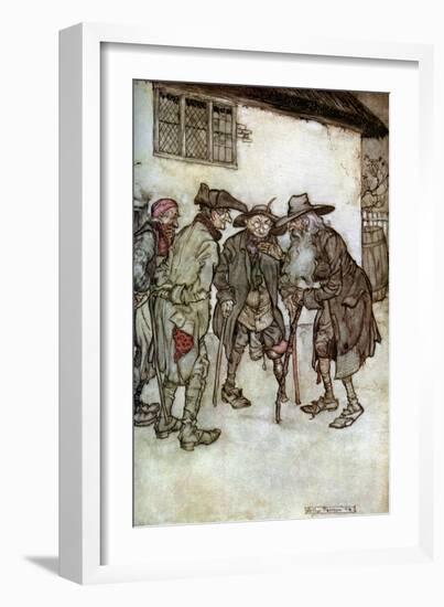 Rip Van Winkle, 1923-Arthur Rackham-Framed Giclee Print