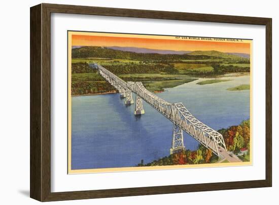 Rip Van Winkle Bridge, Hudson River, New York-null-Framed Art Print