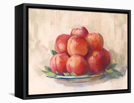 Ripe Peaches-Carol Rowan-Framed Stretched Canvas