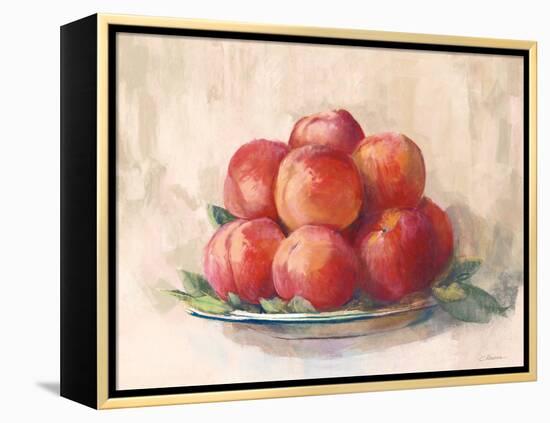 Ripe Peaches-Carol Rowan-Framed Stretched Canvas