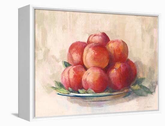 Ripe Peaches-Carol Rowan-Framed Stretched Canvas