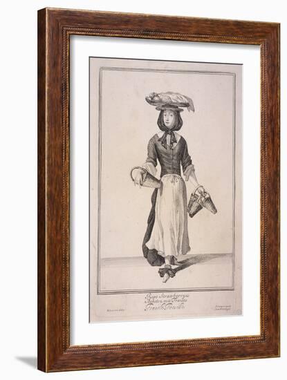 Ripe Strawberryes, Cries of London, 1688-Marcellus Laroon-Framed Giclee Print