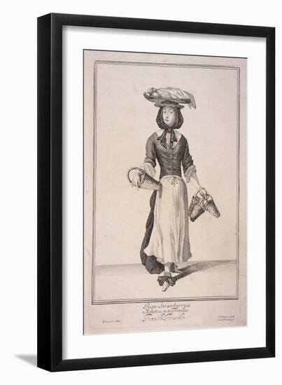 Ripe Strawberryes, Cries of London, 1688-Marcellus Laroon-Framed Giclee Print