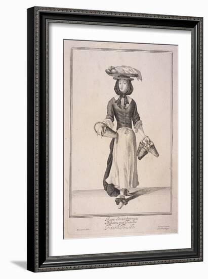 Ripe Strawberryes, Cries of London, 1688-Marcellus Laroon-Framed Giclee Print