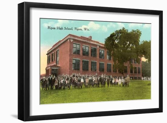 Ripon High School and Students-null-Framed Art Print