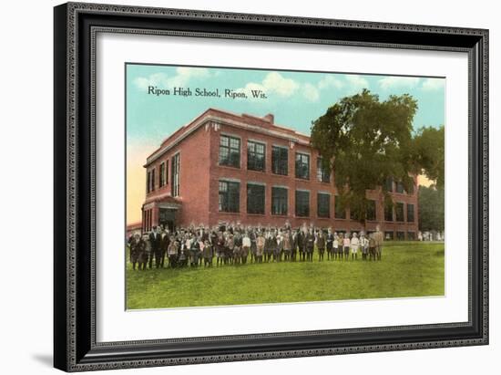 Ripon High School and Students-null-Framed Art Print