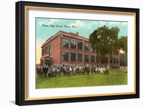 Ripon High School and Students-null-Framed Art Print