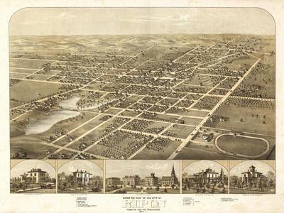 'Ripon, Wisconsin - Panoramic Map' Art Print - Lantern Press | Art.com