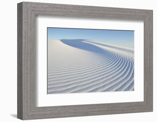 Ripple patterns in gypsum sand dunes, White Sands National Monument, New Mexico-Alan Majchrowicz-Framed Photographic Print