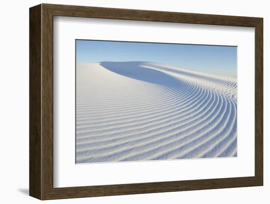 Ripple patterns in gypsum sand dunes, White Sands National Monument, New Mexico-Alan Majchrowicz-Framed Photographic Print