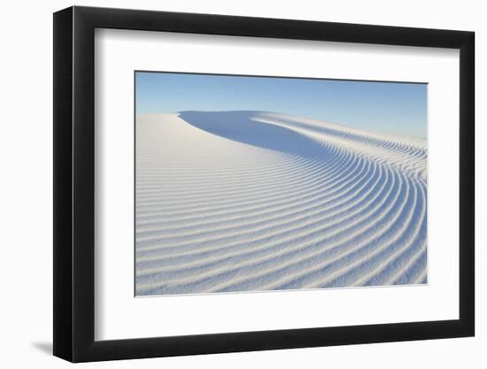 Ripple patterns in gypsum sand dunes, White Sands National Monument, New Mexico-Alan Majchrowicz-Framed Photographic Print