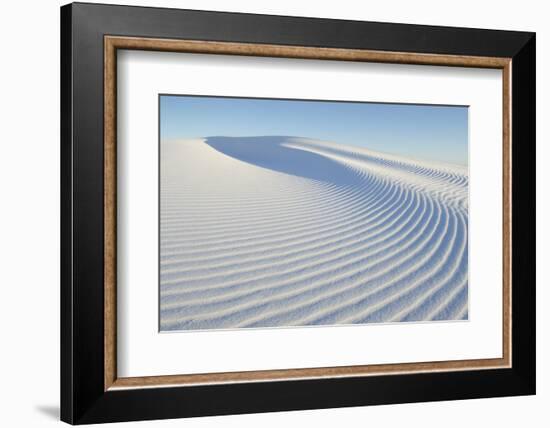 Ripple patterns in gypsum sand dunes, White Sands National Monument, New Mexico-Alan Majchrowicz-Framed Photographic Print