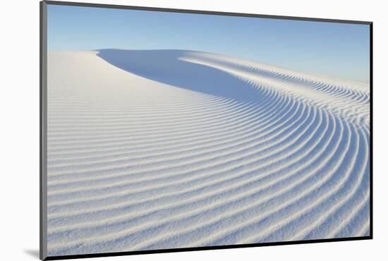 Ripple patterns in gypsum sand dunes, White Sands National Monument, New Mexico-Alan Majchrowicz-Mounted Photographic Print