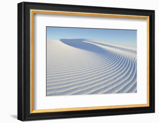 Ripple patterns in gypsum sand dunes, White Sands National Monument, New Mexico-Alan Majchrowicz-Framed Photographic Print