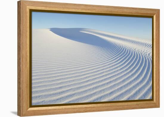 Ripple patterns in gypsum sand dunes, White Sands National Monument, New Mexico-Alan Majchrowicz-Framed Premier Image Canvas