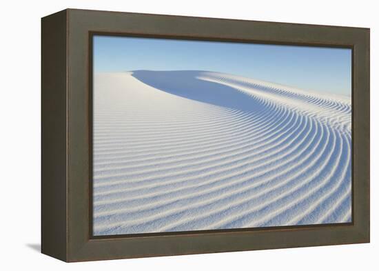 Ripple patterns in gypsum sand dunes, White Sands National Monument, New Mexico-Alan Majchrowicz-Framed Premier Image Canvas