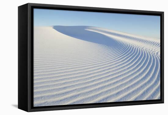 Ripple patterns in gypsum sand dunes, White Sands National Monument, New Mexico-Alan Majchrowicz-Framed Premier Image Canvas