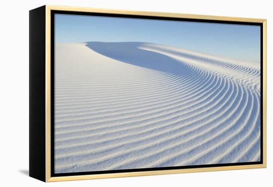 Ripple patterns in gypsum sand dunes, White Sands National Monument, New Mexico-Alan Majchrowicz-Framed Premier Image Canvas