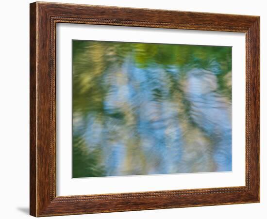 Rippled reflection in pond-Merrill Images-Framed Photographic Print