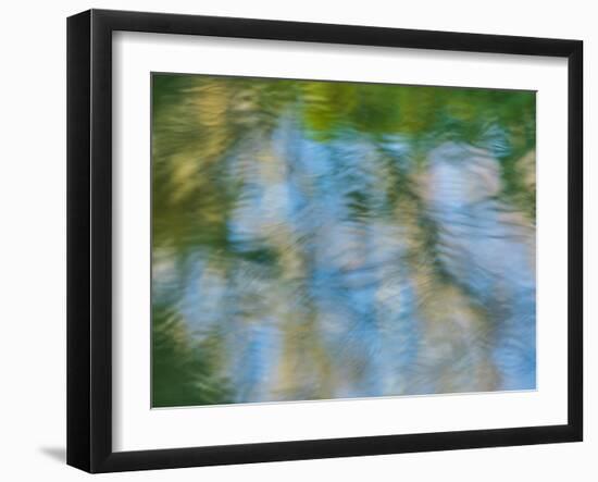 Rippled reflection in pond-Merrill Images-Framed Photographic Print