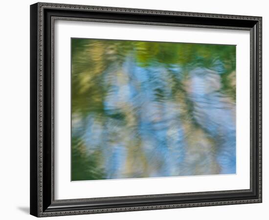 Rippled reflection in pond-Merrill Images-Framed Photographic Print