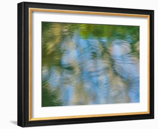 Rippled reflection in pond-Merrill Images-Framed Photographic Print