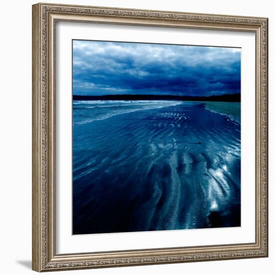 Ripples in the Sand on a Beach-Trigger Image-Framed Photographic Print