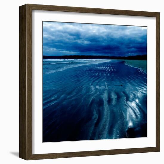 Ripples in the Sand on a Beach-Trigger Image-Framed Photographic Print